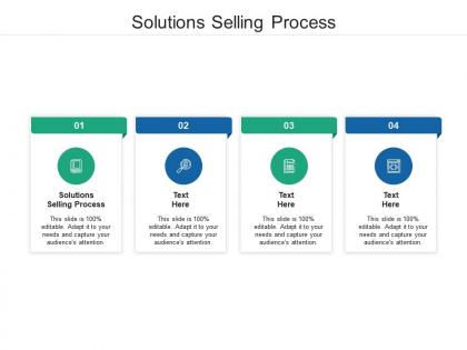 Solutions selling process ppt powerpoint presentation layouts infographic template cpb