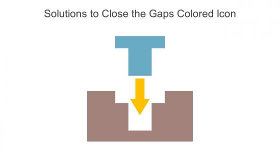 Solutions To Close The Gaps Colored Icon In Powerpoint Pptx Png And Editable Eps Format