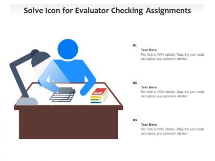 Solve icon for evaluator checking assignments