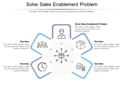 Solve sales enablement problem ppt powerpoint presentation icon layout cpb
