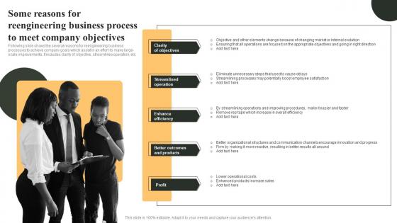Some Reasons For Reengineering Business Process To Meet Company Objectives