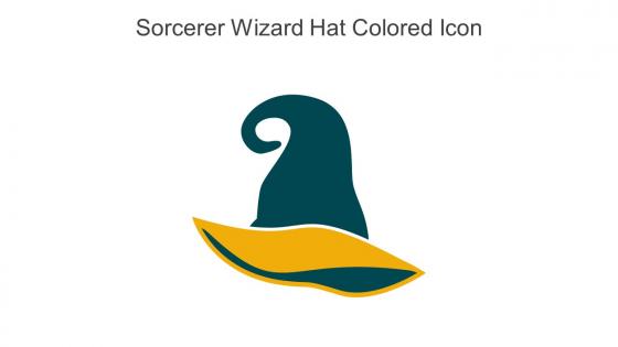 Sorcerer Wizard Hat Colored Icon In Powerpoint Pptx Png And Editable Eps Format