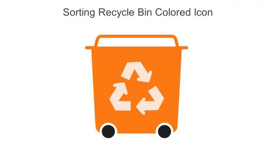 Sorting Recycle Bin Colored Icon In Powerpoint Pptx Png And Editable Eps Format