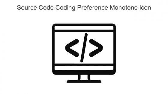 Source Code Coding Preference Monotone Icon In Powerpoint Pptx Png And Editable Eps Format