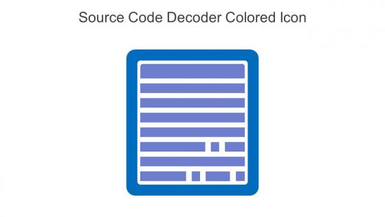 Source Code Decoder Colored Icon In Powerpoint Pptx Png And Editable Eps Format