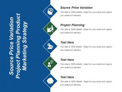Source price variation project planning product marketing strategy