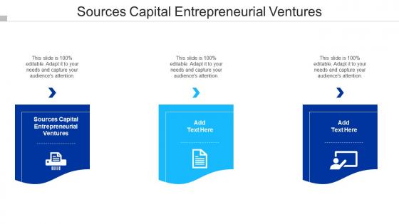 Sources Capital Entrepreneurial Ventures Ppt Powerpoint Presentation Infographic Cpb