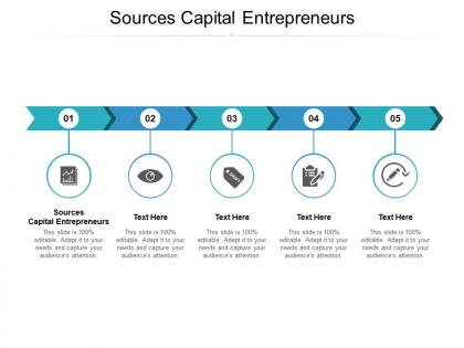 Sources capital entrepreneurs ppt powerpoint presentation pictures slide download cpb