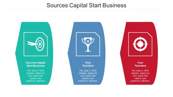 Sources Capital Start Business Ppt Powerpoint Presentation Inspiration Information Cpb