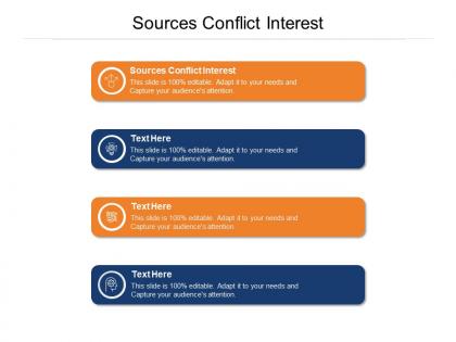 Sources conflict interest ppt powerpoint presentation infographics slide portrait cpb