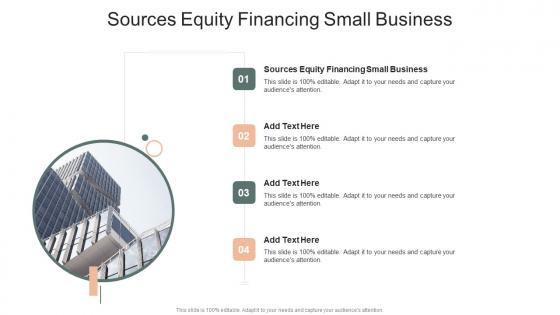 Sources Equity Financing Small Business In Powerpoint And Google Slides Cpb