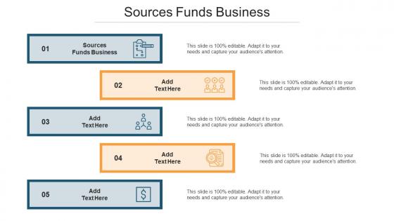 Sources Funds Business Ppt Powerpoint Presentation Slides Gallery Cpb