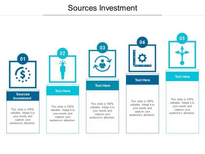 Sources investment ppt powerpoint presentation slides design templates cpb