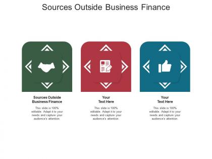 Sources outside business finance ppt powerpoint presentation slides maker cpb