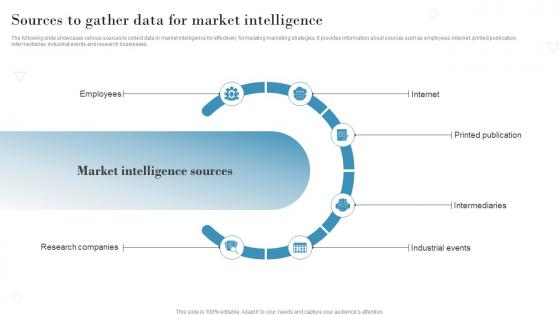 Sources To Gather Data For Market Intelligence Introduction To Market Intelligence To Develop MKT SS V