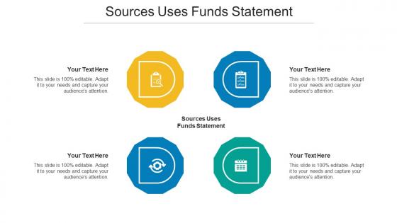 Sources Uses Funds Statement Ppt Powerpoint Presentation Model Graphics Tutorials Cpb