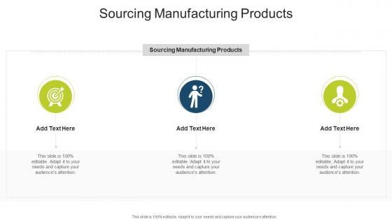 Sourcing Manufacturing Products In Powerpoint And Google Slides Cpb