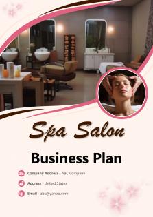 Spa Salon Business Plan Pdf Word Document