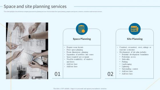 Space And Site Planning Services Architectural Planning And Design Services Company Profile