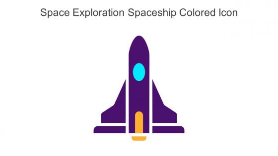 Space Exploration Spaceship Colored Icon In Powerpoint Pptx Png And Editable Eps Format