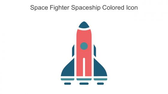 Space Fighter Spaceship Colored Icon In Powerpoint Pptx Png And Editable Eps Format