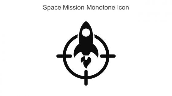Space Mission Monotone Icon In Powerpoint Pptx Png And Editable Eps Format