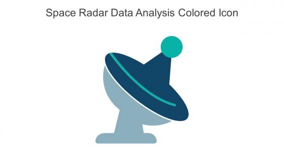 Space Radar Data Analysis Colored Icon In Powerpoint Pptx Png And Editable Eps Format
