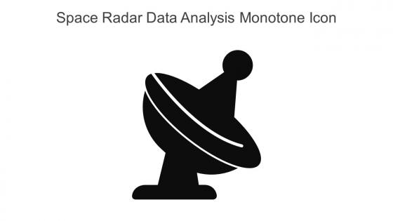 Space Radar Data Analysis Monotone Icon In Powerpoint Pptx Png And Editable Eps Format