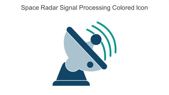 Space Radar Signal Processing Colored Icon In Powerpoint Pptx Png And Editable Eps Format