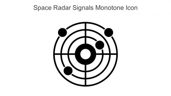 Space Radar Signals Monotone Icon In Powerpoint Pptx Png And Editable Eps Format