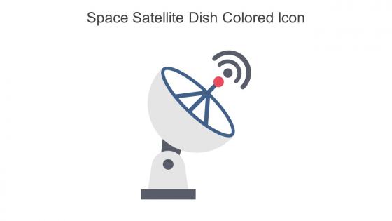 Space Satellite Dish Colored Icon In Powerpoint Pptx Png And Editable Eps Format