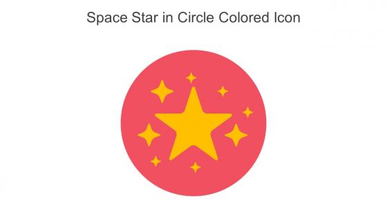Space Star In Circle Colored Icon In Powerpoint Pptx Png And Editable Eps Format