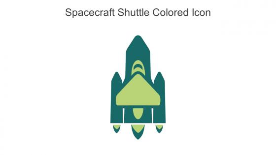 Spacecraft Shuttle Colored Icon In Powerpoint Pptx Png And Editable Eps Format
