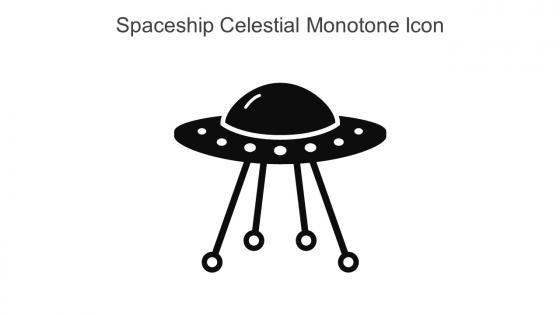 Spaceship Celestial Monotone Icon In Powerpoint Pptx Png And Editable Eps Format