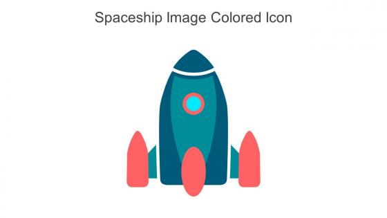 Spaceship Image Colored Icon In Powerpoint Pptx Png And Editable Eps Format