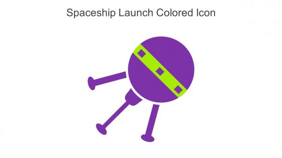 Spaceship Launch Colored Icon In Powerpoint Pptx Png And Editable Eps Format
