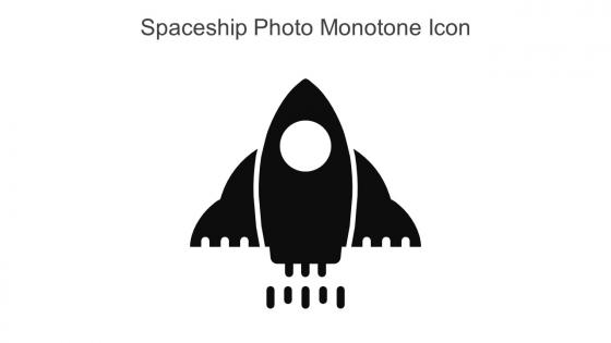 Spaceship Photo Monotone Icon In Powerpoint Pptx Png And Editable Eps Format