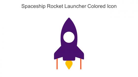 Spaceship Rocket Launcher Colored Icon In Powerpoint Pptx Png And Editable Eps Format