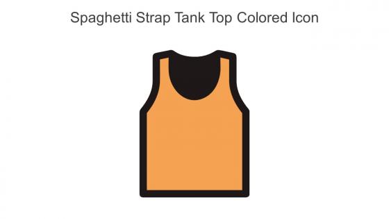 Spaghetti Strap Tank Top Colored Icon In Powerpoint Pptx Png And Editable Eps Format