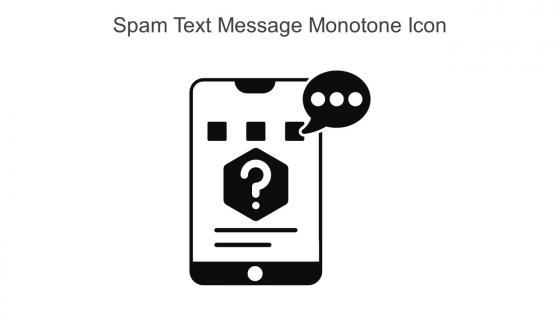 Spam Text Message Monotone Icon In Powerpoint Pptx Png And Editable Eps Format