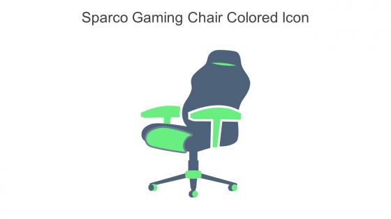 Sparco Gaming Chair Colored Icon In Powerpoint Pptx Png And Editable Eps Format