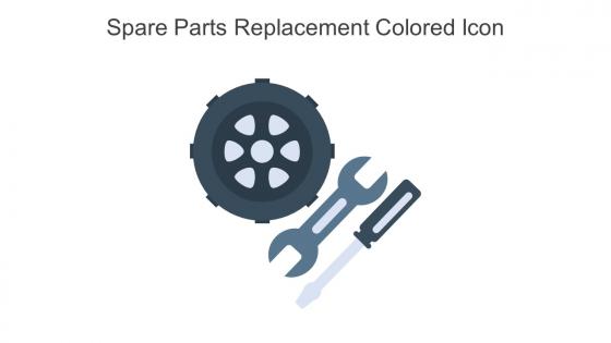 Spare Parts Replacement Colored Icon In Powerpoint Pptx Png And Editable Eps Format