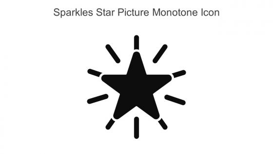 Sparkles Star Picture Monotone Icon In Powerpoint Pptx Png And Editable Eps Format