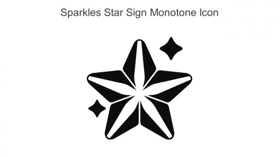 Sparkles Star Sign Monotone Icon In Powerpoint Pptx Png And Editable Eps Format