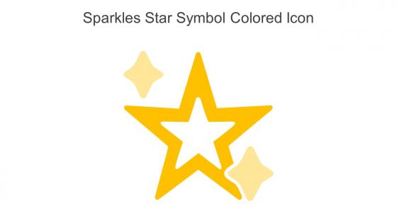 Sparkles Star Symbol Colored Icon In Powerpoint Pptx Png And Editable Eps Format