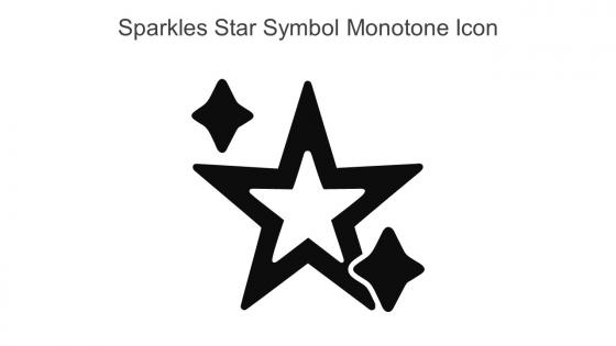 Sparkles Star Symbol Monotone Icon In Powerpoint Pptx Png And Editable Eps Format