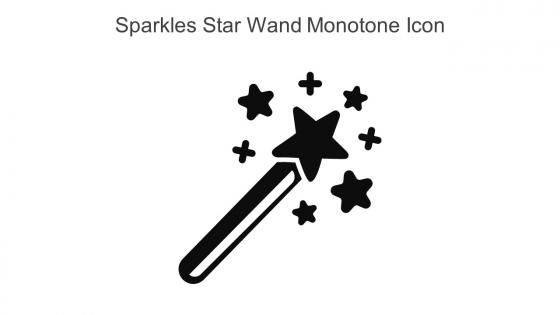 Sparkles Star Wand Monotone Icon In Powerpoint Pptx Png And Editable Eps Format