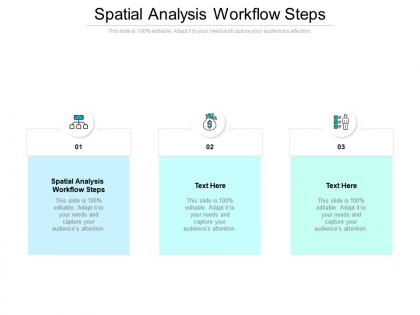 Spatial analysis workflow steps ppt powerpoint presentation slides influencers cpb
