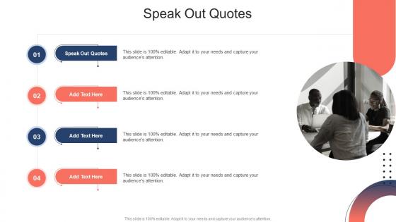 Speak Out Quotes In Powerpoint And Google Slides Cpb