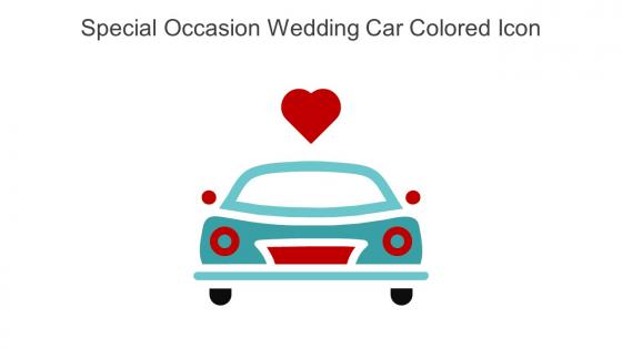 Special Occasion Wedding Car Colored Icon In Powerpoint Pptx Png And Editable Eps Format
